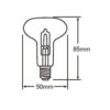 ΛΑΜΠΑ ΑΛΟΓΟΝΟΥ ΕCO30 ΚΑΘΡΕΠΤΟΥ R50 28W Ε14 2800K 220-240V 370lm 360° DIMMABLE UNIVERSE – 1-U001564