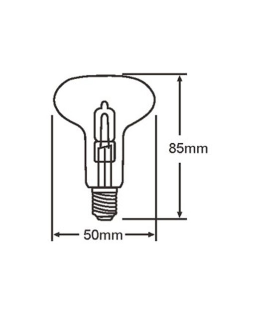 ΛΑΜΠΑ ΑΛΟΓΟΝΟΥ ΕCO30 ΚΑΘΡΕΠΤΟΥ R50 28W Ε14 2800K 220-240V 370lm 360° DIMMABLE UNIVERSE – 1-U001564