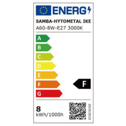 ΛΑΜΠΑ LED SMD Α60 8W E27 3000K 220-240V 806lm/F UNIVERSE – 1-U003131