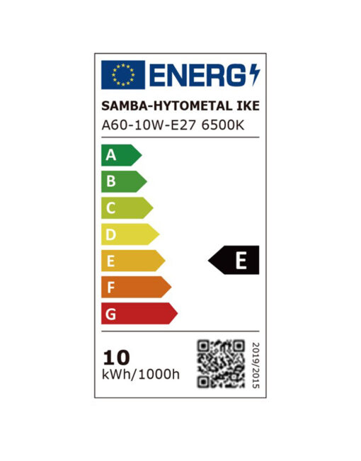 ΛΑΜΠΑ LED SMD Α60 10W E27 6500K 220-240V 950lm UNIVERSE – 1-U003162