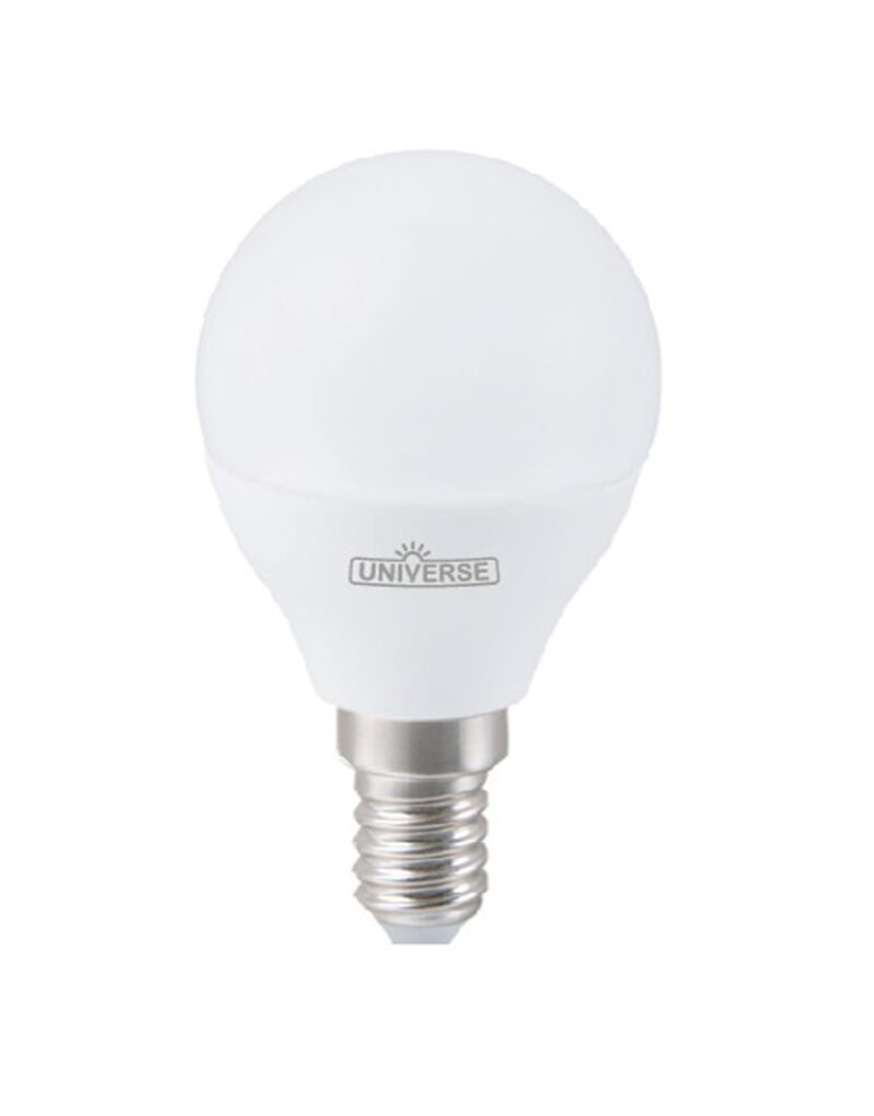 ΛΑΜΠΑ LED SMD ΣΦΑΙΡΑΚΙ G45 5W E14 4000K 220-240V 460lm/F UNIVERSE – 1-U003445