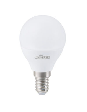 ΛΑΜΠΑ LED SMD ΣΦΑΙΡΑΚΙ G45 5W E14 6000K 220-240V 460lm/F UNIVERSE – 1-U003780