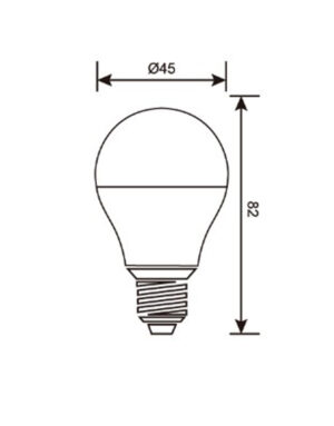ΛΑΜΠΑ LED SMD ΣΦΑΙΡΑΚΙ G45 5W E27 6500K 220-240V 460lm UNIVERSE – 1-U004374