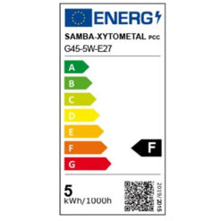 ΛΑΜΠΑ LED SMD ΣΦΑΙΡΑΚΙ G45 5W E27 6500K 220-240V 460lm UNIVERSE – 1-U004374