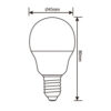 ΛΑΜΠΑ LED SMD ΣΦΑΙΡΑΚΙ G45 7W E14 6500K 220-240V 640lm UNIVERSE – 1-U004640