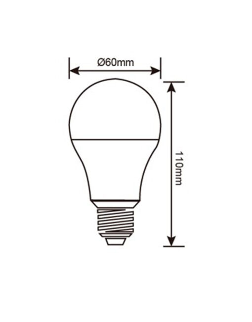 ΛΑΜΠΑ LED SMD Α60 12W E27 3000K 220-240V 1500lm/E UNIVERSE – 1-U004732