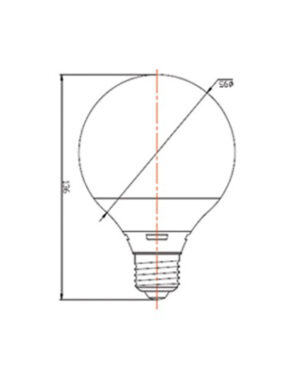 ΛΑΜΠΑ LED SMD G95 15W E27 4000K 220-240V 1360lm UNIVERSE – 1-U004794