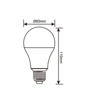 ΛΑΜΠΑ LED SMD Α60 12W E27 4000K 220-240V 1090lm UNIVERSE – 1-U005180