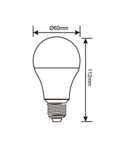 ΛΑΜΠΑ LED SMD Α60 10W E27 3000K 12-24-42VAC/DC 880lm/F UNIVERSE – 1-U005197