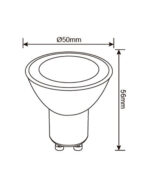 ΛΑΜΠΑ LED SMD MR16 GU10 7W 3000K 220-240V 100° 580lm UNIVERSE – 1-U005579