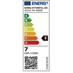 ΛΑΜΠΑ LED SMD MR16 GU10 7W 3000K 220-240V 100° 580lm UNIVERSE – 1-U005579