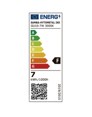 ΛΑΜΠΑ LED SMD MR16 GU10 7W 3000K 220-240V 100° 580lm UNIVERSE – 1-U005579