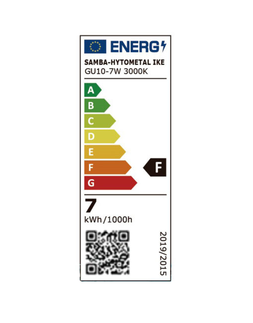 ΛΑΜΠΑ LED SMD MR16 GU10 7W 3000K 220-240V 100° 580lm UNIVERSE – 1-U005579