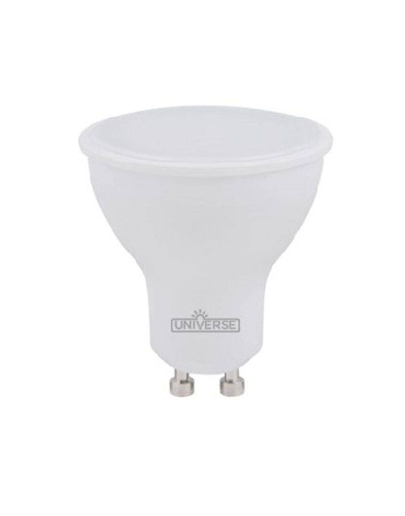 ΛΑΜΠΑ LED SMD MR16 GU10 7W 3000K 220-240V 100° 580lm UNIVERSE – 1-U005579