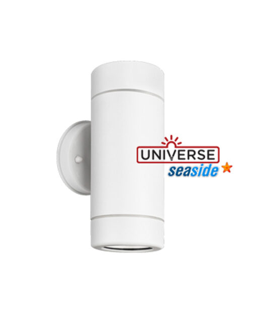 ΦΩΤΙΣΤΙΚΟ ΑΠΛΙΚΑ UP/DOWN 90X128mm 2XMR16/GU10 MAX7W IP44 ΠΛΑΣΤΙΚΟ ΛΕΥΚΟ SEASIDE UNIVERSE – 1-U005708