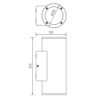 ΦΩΤΙΣΤΙΚΟ ΑΠΛΙΚΑ UP/DOWN 132X250mm 2XR63/E27 MAX10W IP54 ΠΛΑΣΤΙΚΟ ΛΕΥΚΟ SEASIDE UNIVERSE – 1-U005739
