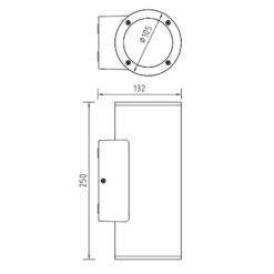 ΦΩΤΙΣΤΙΚΟ ΑΠΛΙΚΑ UP/DOWN 132X250mm 2XR63/E27 MAX10W IP54 ΠΛΑΣΤΙΚΟ ΛΕΥΚΟ SEASIDE UNIVERSE – 1-U005739
