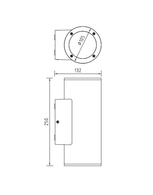 ΦΩΤΙΣΤΙΚΟ ΑΠΛΙΚΑ UP/DOWN 132X250mm 2XR63/E27 MAX10W IP54 ΠΛΑΣΤΙΚΟ ΛΕΥΚΟ SEASIDE UNIVERSE – 1-U005739