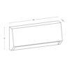 ΦΩΤΙΣΤΙΚΟ ΑΠΛΙΚΑ LED SLIM 70X160X33mm 3W 3000K 100lm ΙΡ65 ΠΛΑΣΤΙΚΟ ΛΕΥΚΟ SEASIDE UNIVERSE – 1-U005760