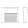ΦΩΤΙΣΤΙΚΟ ΑΠΛΙΚΑ LED SLIM 200X200X35mm 8W 3000K 350ml IP65 ΠΛΑΣΤΙΚΟ ΛΕΥΚΟ SEASIDE UNIVERSE – 1-U005791