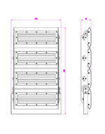 ΠΡΟΒΟΛΕΑΣ LED 200W PROFESSIONAL MODULAR SMD DOB 5000K 220-240V 15000lm 120°x60° IP65 ΑΝΘΡΑΚΙ UNIVERSE – 1-U006255