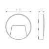 ΦΩΤΙΣΤΙΚΟ ΑΠΛΙΚΑ LED SLIM Φ135Χ32mm 3W 3000K 100lm IP65 ΠΛΑΣΤΙΚΟ ΓΚΡΙ SEASIDE UNIVERSE – 1-U006293