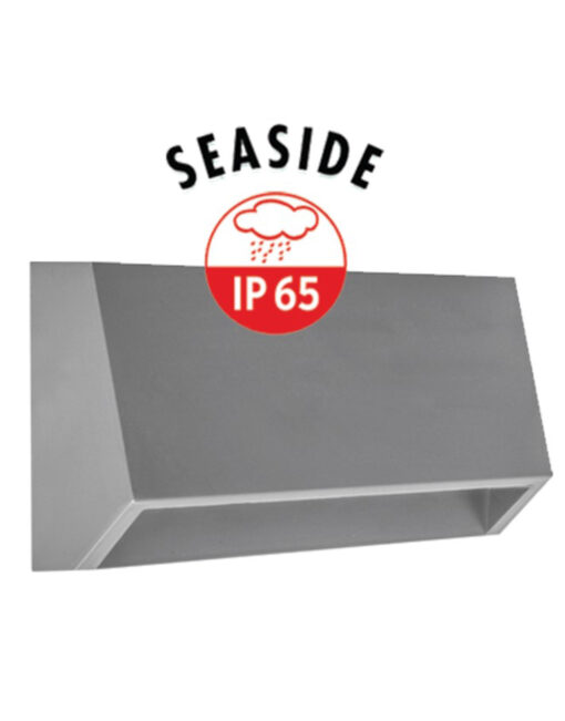 ΦΩΤΙΣΤΙΚΟ ΑΠΛΙΚΑ LED SLIM 70X160X33mm 3W 3000K 100lm ΙΡ65 ΠΛΑΣΤΙΚΟ ΓΚΡΙ SEASIDE UNIVERSE – 1-U006316