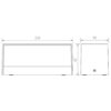 ΦΩΤΙΣΤΙΚΟ ΑΠΛΙΚΑ UP/DOWN LED 230X101X90mm 12W 3000K 700lm IP65 ΠΛΑΣΤΙΚΟ ΓΚΡΙ SEASIDE UNIVERSE – 1-U006323