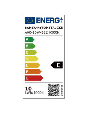 ΛΑΜΠΑ LED SMD Α60 10W Β22 6500K 220-240V 950lm UNIVERSE – 1-U006583
