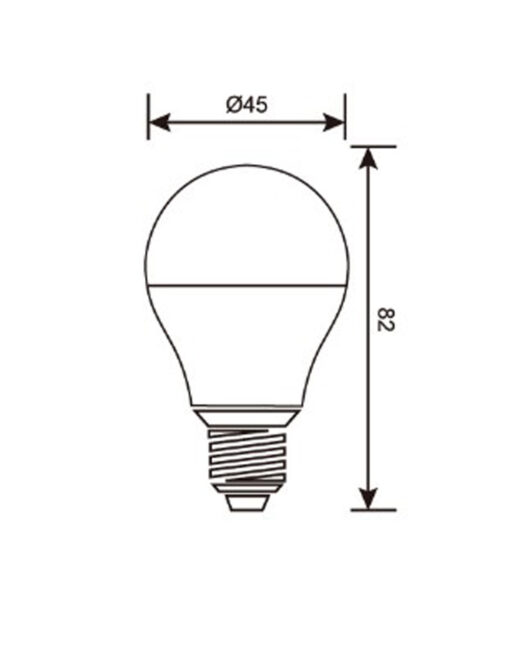 ΛΑΜΠΑ LED SMD ΣΦΑΙΡΑΚΙ G45 7W E27 4000K 220-240V 600lm/F UNIVERSE – 1-U006590