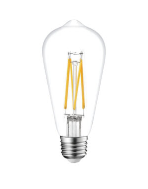 ΛΑΜΠΑ LED CROSS FILAMENT ΔΙΑΦΑΝΗ ST64 7W E27 2700K 220-240V 806lm 360° DIMMABLE UNIVERSE – 1-U007184