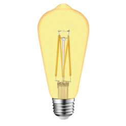 ΛΑΜΠΑ LED CROSS FILAMENT ΜΕΛΙ ST64 7W E27 2200K 220-240V 806lm 360° DIMMABLE UNIVRSE – 1-U007207