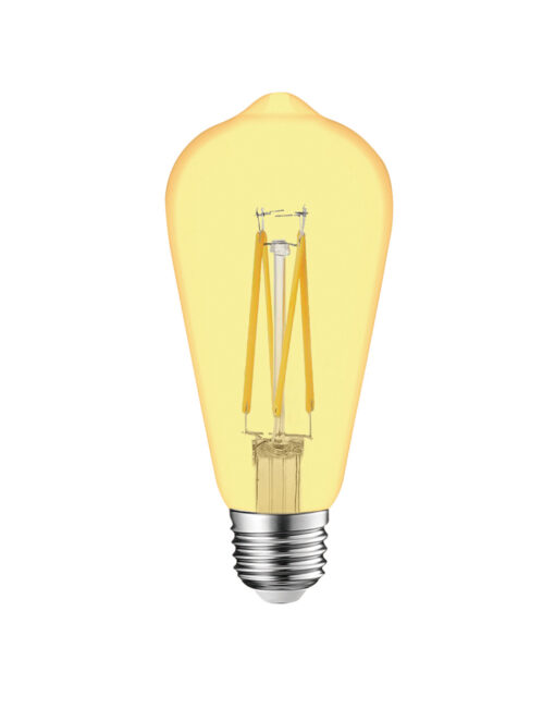ΛΑΜΠΑ LED CROSS FILAMENT ΜΕΛΙ ST64 7W E27 2200K 220-240V 806lm 360° DIMMABLE UNIVRSE – 1-U007207