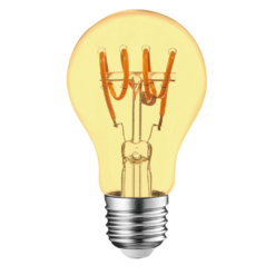 ΛΑΜΠΑ LED QUAD FILAMENT ΜΕΛΙ Α60 4W E27 2200K 220-240V 300lm 360° DIMMABLE UNIVRSE – 1-U007276