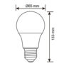 ΛΑΜΠΑ LED SMD Α65 18W E27 3000K 220-240V 2000lm/E UNIVERSE – 1-U007467