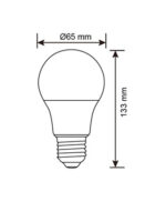 ΛΑΜΠΑ LED SMD Α65 18W E27 6500K 220-240V 2000lm/E UNIVERSE – 1-U007481