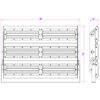 ΠΡΟΒΟΛΕΑΣ LED 300W PROFESSIONAL MODULAR SMD DOB 5000K 220-240V 25000lm 120°x60° IP65 ΑΝΘΡΑΚΙ UNIVERSE – 1-U007559