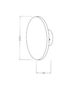 ΦΩΤΙΣΤΙΚΟ ΑΠΛΙΚΑ LED Φ165Χ58mm 8W 3000K 600lm IP54 ΠΛΑΣΤΙΚΟ ΜΑΥΡΟ SEASIDE UNIVERSE – 1-U007771