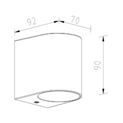 ΦΩΤΙΣΤΙΚΟ ΑΠΛΙΚΑ DOWN 90X70X80mm 1XMR16/GU10 MAX5W IP44 ΠΛΑΣΤΙΚΟ ΜΑΥΡΟ SEASIDE UNIVERSE – 1-U007801