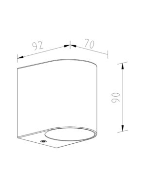 ΦΩΤΙΣΤΙΚΟ ΑΠΛΙΚΑ DOWN 90X70X80mm 1XMR16/GU10 MAX5W IP44 ΠΛΑΣΤΙΚΟ ΜΑΥΡΟ SEASIDE UNIVERSE – 1-U007801