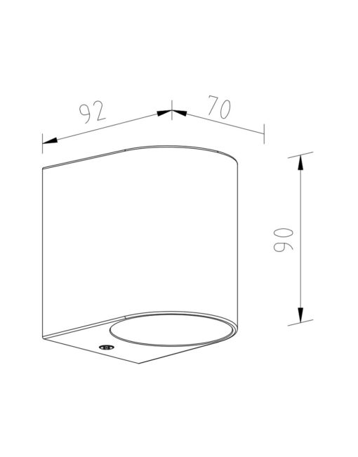 ΦΩΤΙΣΤΙΚΟ ΑΠΛΙΚΑ DOWN 90X70X80mm 1XMR16/GU10 MAX5W IP44 ΠΛΑΣΤΙΚΟ ΜΑΥΡΟ SEASIDE UNIVERSE – 1-U007801