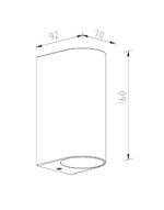 ΦΩΤΙΣΤΙΚΟ ΑΠΛΙΚΑ UP/DOWN 90X70X150mm 2XMR16/GU10 MAX5W IP44 ΠΛΑΣΤΙΚΟ ΛΕΥΚΟ SEASIDE UNIVERSE – 1-U007818