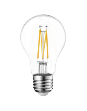 ΛΑΜΠΑ LED CROSS FILAMENT ΔΙΑΦΑΝΗ Α60 SENSOR ΗΜΕΡΑΣ-ΝΥΧΤΑΣ 7W Ε27 2700K 220-240V 806lm  360° UNIVERSE – 1-U008310