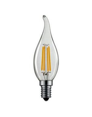 ΛΑΜΠΑ LED CROSS FILAMENT ΔΙΑΦΑΝΗ C35 ΜΕ ΜΥΤΗ 6W Ε14 2700K 220-240V 660lm  360° DIMMABLE UNIVERSE – 1-U008372