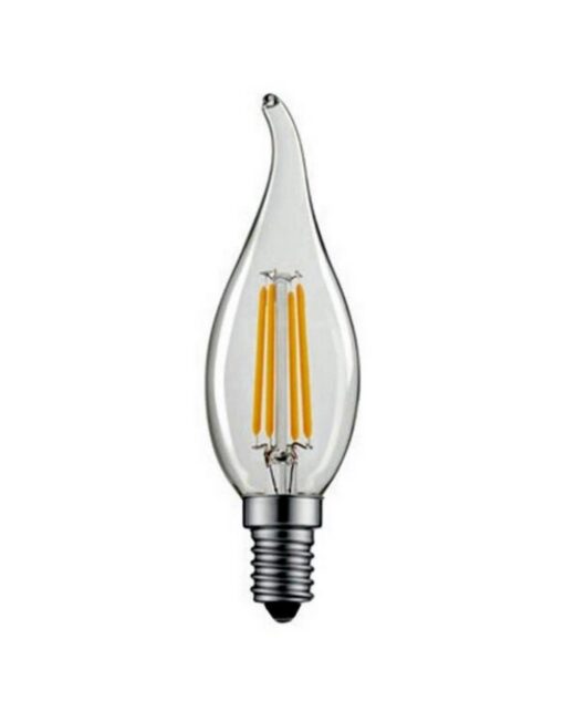ΛΑΜΠΑ LED CROSS FILAMENT ΔΙΑΦΑΝΗ C35 ΜΕ ΜΥΤΗ 6W Ε14 2700K 220-240V 660lm  360° DIMMABLE UNIVERSE – 1-U008372