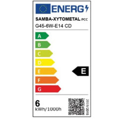 ΛΑΜΠΑ LED CROSS FILAMENT ΔΙΑΦΑΝΗ G45 6W Ε14 2700K 220-240V 660lm/Ε  360° DIMMABLE UNIVERSE – 1-U008396