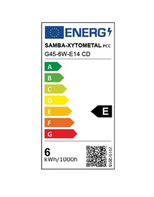 ΛΑΜΠΑ LED CROSS FILAMENT ΔΙΑΦΑΝΗ G45 6W Ε14 2700K 220-240V 660lm/Ε  360° DIMMABLE UNIVERSE – 1-U008396