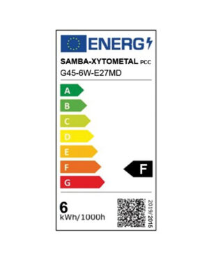 ΛΑΜΠΑ LED CROSS FILAMENT ΓΑΛΑΚΤΕΡΗ G45 6W Ε14 2700K 220-240V 660lm  360° DIMMABLE UNIVERSE – 1-U008426