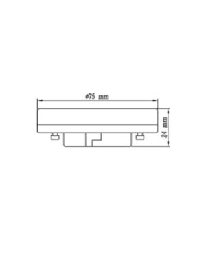 ΛΑΜΠΑ LED SMD GX53 6W 4000K 220-240V 600lm UNIVERSE – 1-U008754
