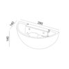 ΑΠΛΙΚΑ ΓΥΨΙΝΗ EΞΩΤΕΡΙΚΗ 280x138x138mm 1XE14 MAX 50W UNIVERSE – 1-U009003